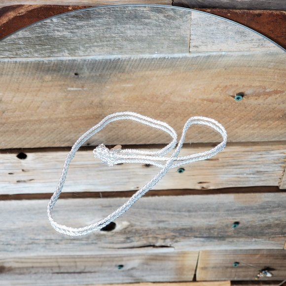 925 Silver Sparkling Clavicle Choker Length Necklace - Picture 11 of 12